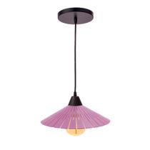 Luminária Teto Lustre pendente balcão cozinha sala mdf cabo