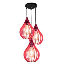 Luminária Teto Lustre pendente balcão cozinha sala trio