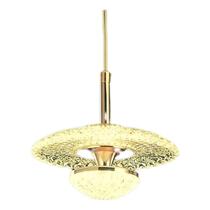 Luminaria Teto Pendente Dourado Egipcia Cristal Led - INFINITYLED18