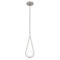 Luminária Teto Pendente Gota Globo Vidro Cozinha Mesa Prata