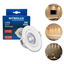 Luminária Teto Spot Led Redondo Branco 5w Embutido