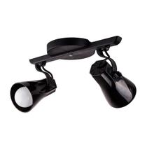 Luminária Teto Spot Trilho Direcionável Octa 2 Lâmpadas