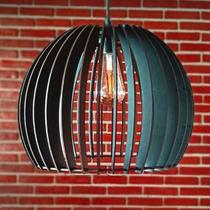 Luminária Teto tipo Pendente ANGRA MDF Completa