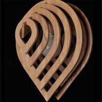 Luminária Teto tipo Pendente BALÃO MDF - Completa - Cor: Preta Luminária Teto tipo Pendente BALÃO MDF - Completa - Cor: Preta