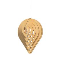 Luminária Teto Tipo Pendente Balão Mdf - Completa Mdf Cru