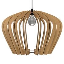 Luminária Teto tipo Pendente CALI MDF - Completa