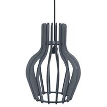 Luminária Teto tipo Pendente COPAN MDF - Completa - Cor: Preta