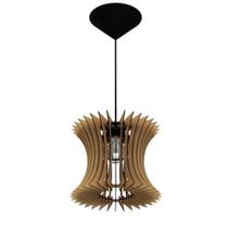 Luminária Teto Tipo Pendente Curva Mdf - Completa Mdf Cru Luminária Teto Tipo Pendente Curva Mdf - Completa Mdf Cru
