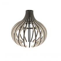 Luminária Teto Tipo Pendente Diana Mdf - Completa Cor: Mdf Cru Luminária Teto Tipo Pendente Diana Mdf - Completa Cor: Mdf Cru