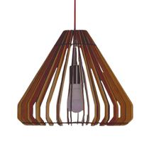 Luminária Teto tipo Pendente EGIPCIA MDF - Completa - Cor: Marrom Luminária Teto tipo Pendente EGIPCIA MDF - Completa - Cor: Marrom