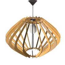 Luminária Teto tipo Pendente em MDF - Completa -