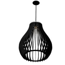 Luminária Teto tipo Pendente em MDF - Completa - Luminária Teto tipo Pendente em MDF - Completa -