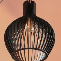 Luminária Teto tipo Pendente em MDF VEGAS Completa