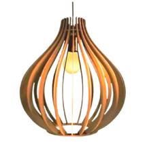 Luminária Teto Tipo Pendente Filipinas Mdf - Completa Mdf Cru