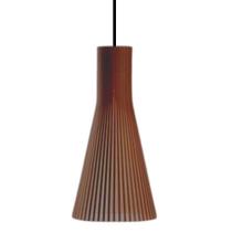 Luminária Teto tipo Pendente FUNIL MDF - Completa - Cor: Marrom Luminária Teto tipo Pendente FUNIL MDF - Completa - Cor: Marrom