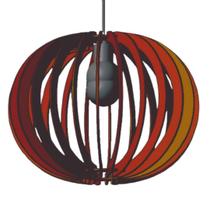 Luminária Teto tipo Pendente LUA CHEIA MDF - Completa - Cor: Marrom Luminária Teto tipo Pendente LUA CHEIA MDF - Completa - Cor: Marrom