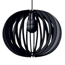 Luminária Teto Tipo Pendente Lua Cheia Mdf - Completa Cor: Preta Luminária Teto Tipo Pendente Lua Cheia Mdf - Completa Cor: Preta