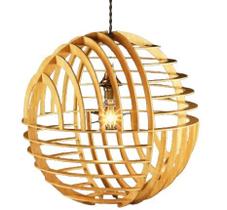 Luminária Teto tipo Pendente NETUNO MDF - Completa