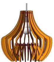 Luminária Teto tipo Pendente OÁSIS MDF - Completa Luminária Teto tipo Pendente OÁSIS MDF - Completa