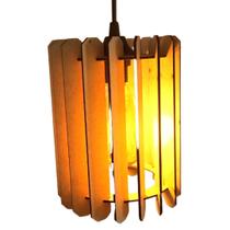 Luminária Teto tipo Pendente QUITO MDF - Completa