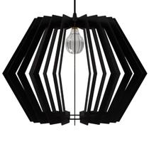 Luminária Teto tipo Pendente SIDNEY MDF - Completa