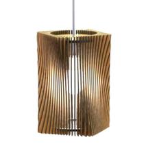 Luminária Teto Tipo Pendente Tower Mdf - Completa Mdf Cru Luminária Teto Tipo Pendente Tower Mdf - Completa Mdf Cru