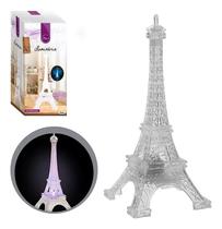 Luminária Torre Eiffel Com Luzes De Led De Plástico Pequena Luminária Torre Eiffel Com Luzes De Led De Plástico Pequena
