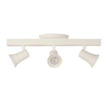 Luminária Trilho 3 Spots Direcionáveis Dicroica Com Canopla Luminária Trilho 3 Spots Direcionáveis Dicroica Com Canopla