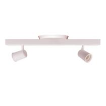 Luminária Trilho Eletrificado Canopla Tampa Cega 2 Spots Direcionável Articulado E27 LED Luminária Trilho Eletrificado Canopla Tampa Cega 2 Spots Direcionável Articulado E27 LED