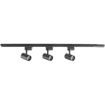 Luminária Trilho Eletrificado Tramontina 1 M Com 3 Spots 5 W Preto 3000k Luz Amarela Luminária Trilho Eletrificado Tramontina 1 M Com 3 Spots 5 W Preto 3000k Luz Amarela