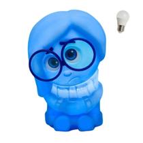 Luminária Tristeza Divertidamente com Lâmpada LED Disney Pixar