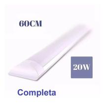 Luminária Tubular 50cm Led 18w/20w Sobrepor Slim Calha