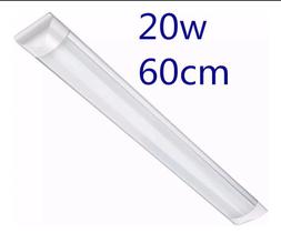 Luminária tubular linear led sobrepor 60cm 20w branca fria - Telintec