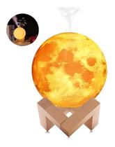 luminária umidificador ar lua 3d abajur purificador