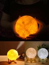 Luminária Umidificador Lua Cheia 3d Luminária Umidificador Lua Cheia 3d