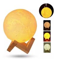Luminária Umidificador Lua Cheia 3d Usb/touch