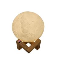 Luminária Umificador Moon Lamp Decorativo Abajur Lua 3 Led