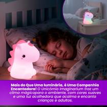 Luminária Unicórnio LED Silicone Recarregável USB Luz Noturna Infantil Quarto Bebê Decoração Fofa Luminária Unicórnio LED Silicone Recarregável USB Luz Noturna Infantil Quarto Bebê Decoração Fofa