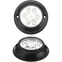 Luminária Universal Interna Ônibus Caminhão Baú PRETO LED