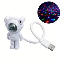 Luminária USB Luz LED Astronauta Abajur Colorido