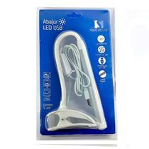 Luminária USB Luz Led Flexível C/ Prendedor Para Mesa