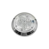 Luminária Utilitária de Cabine Cromada LED Azul 12v