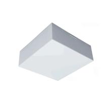 Luminária Valencia Quadrado Sobrepor Bco p/1 lâmp. Tualux