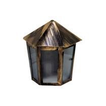 Luminária Veneza Parafusar na Parede Alumínio Ouro 19x12cm Luminária Veneza Parafusar na Parede Alumínio Ouro 19x12cm