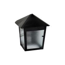 Luminária Verona Parafusar na Parede Alumínio Preto 20x11cm Luminária Verona Parafusar na Parede Alumínio Preto 20x11cm