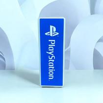 Luminária Vertical Playstation Logo Azul Decoração Setup