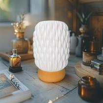 Luminária Vetra Luz Quente Lâmpada LED E27 3000K Abajur Moderno e Elegante Para Quarto Sala Muvia