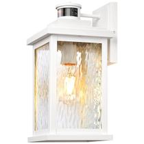 Luminária VIANIS com sensor de movimento ajustável branca ao ar livre Luminária VIANIS com sensor de movimento ajustável branca ao ar livre