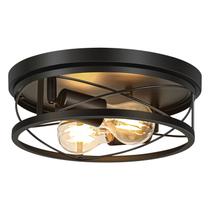 Luminária VIOLOEMI Farmhouse Flush Mount 27 cm de diâmetro Luminária VIOLOEMI Farmhouse Flush Mount 27 cm de diâmetro