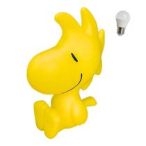 Luminária Woodstock Snoopy Abajur Infantil Passarinho Amarelo com Lâmpada LED Luminária Woodstock Snoopy Abajur Infantil Passarinho Amarelo com Lâmpada LED